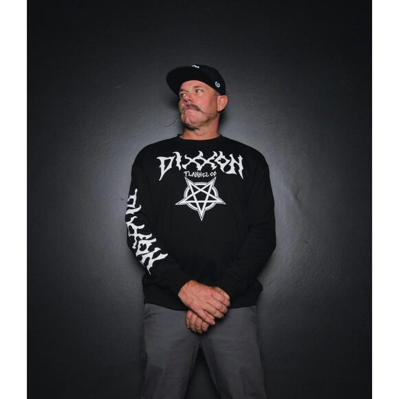 Dixxon Shirt Mens XL Black Pentagram Crewneck Sweater NWT - Picture 2 of 2